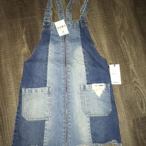 Two toned overall dress NEW WITH TAGS